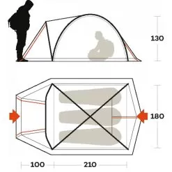 Ferrino Tenere 3 Hiking Tent -Outdoors Shop 1614