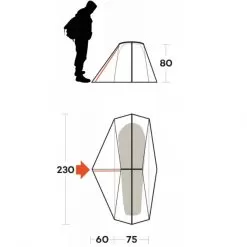 Ferrino Grit 1 FR Trekking Tent -Outdoors Shop 1686