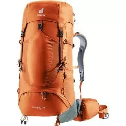 Petzl Deuter Aircontact Lite 40 + 10 Trekking Backpacks -Outdoors Shop 3340123 9319 aircontactlite40plus10 chestnut teal d 00