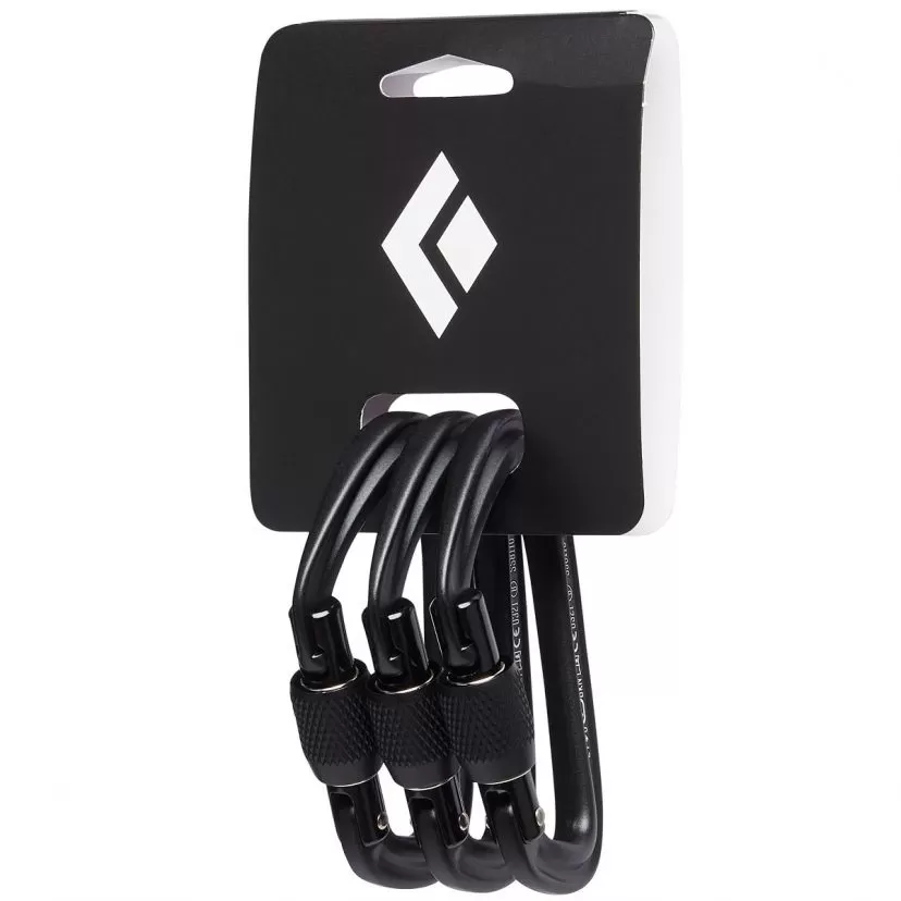 BD Black Diamond HotForge Screwgate 3-pack Screw-lock Climbing Carabiner 4 BD Black Diamond HotForge Screwgate 3-pack Screw-lock Climbing Carabiner - Image 2