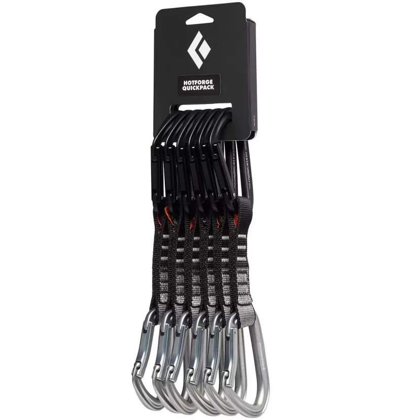 BD Black Diamond HotForge QuickPack 6 Pack Climbing Quickdraws 3 BD Black Diamond HotForge QuickPack 6 Pack Climbing Quickdraws