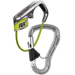Edelrid Jul² Belay Kit Bulletproof Belay Eco Belay Device + Climbing Carabiner