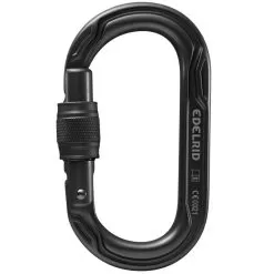 Edelrid Oval Power 2500 Screw II Screw Gate Climbing Carabiner -Outdoors Shop 88265 017a