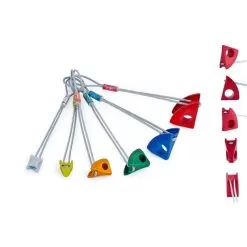 Kouba Abalak Anodized Size 1 To 6 Stoppers Climbing Nuts