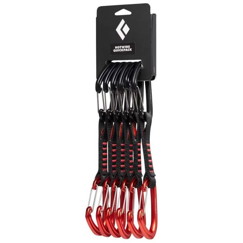 BD Black Diamond HotWire QuickPack 6 Pack Climbing Quickdraws 3 BD Black Diamond HotWire QuickPack 6 Pack Climbing Quickdraws
