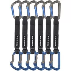 DMM Shadow 6-pack Climbing Quickdraw 8 DMM Shadow 6-pack Climbing Quickdraw -Outdoors Shop c63 12276 a306bl 18p6 shadow quickdraw 18cm 6 pack