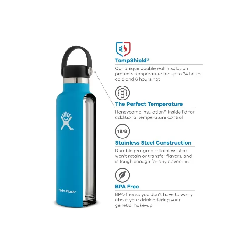Hydro Flask 24 OZ (710 Ml) Standard Mouth Flex Insulated Bottle 13 Hydro Flask 24 OZ (710 Ml) Standard Mouth Flex Insulated Bottle - Image 11