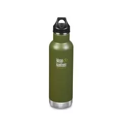 Klean Kanteen Classic Vacuum Insulated Loop Cap 592 Ml Stainless Steel Water Bottle -Outdoors Shop klean kanteen insulated fresh pine 2