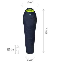 Millet Baikal 1100 Reg Sleeping Bag 10 Millet Baikal 1100 Reg Sleeping Bag -Outdoors Shop mic1130 7317 3 baikal 1100 reg saphir