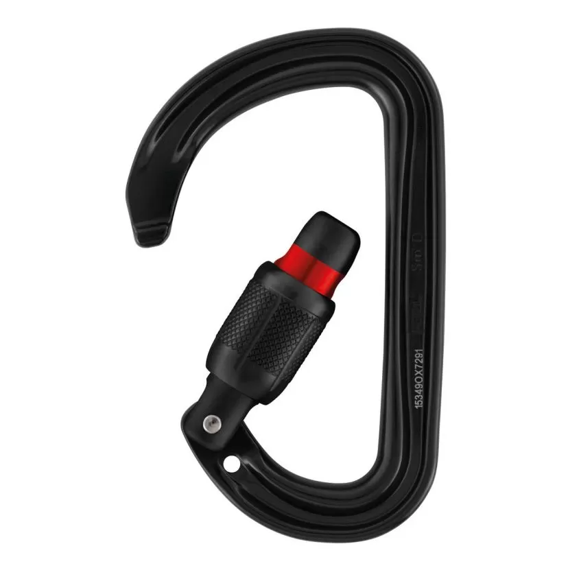 Petzl Sm'D Black Screw Lock Screw-lock Climbing Carabiner - Image 2