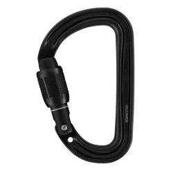 Petzl Sm'D Black Screw Lock Screw-lock Climbing Carabiner -Outdoors Shop petzl sm d black screw lock moschettone a ghiera arrampicata chiuso