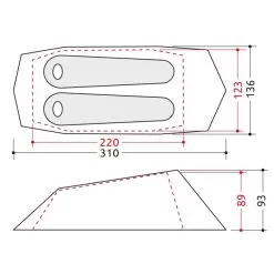 CAMP Minima 2 SL Hiking Tent -Outdoors Shop tenda camp